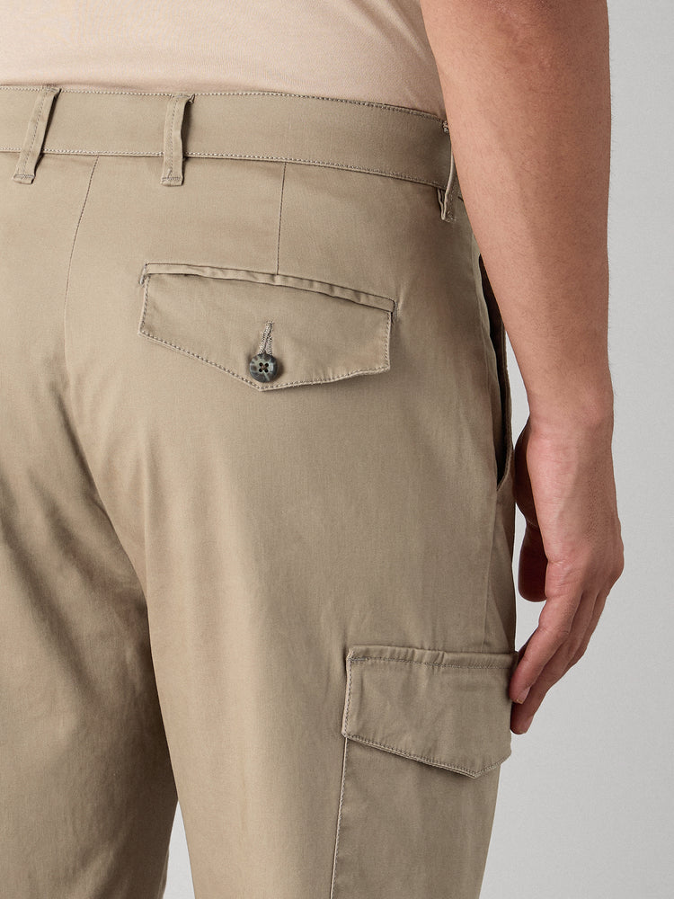 Relaxed Fit Pleated Cargo Trouser