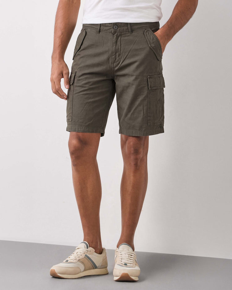 Olive Cargo Shorts