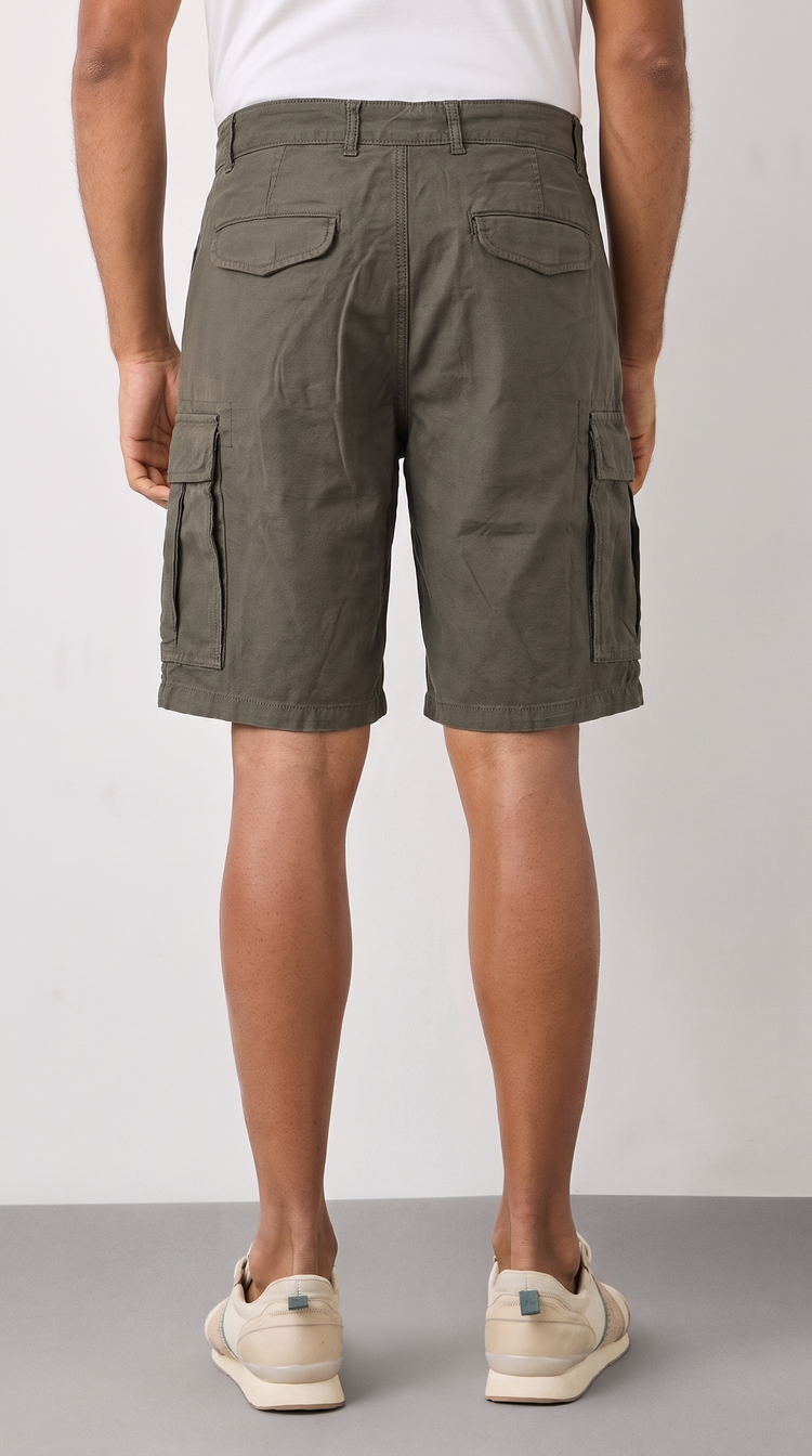 Olive Cargo Shorts