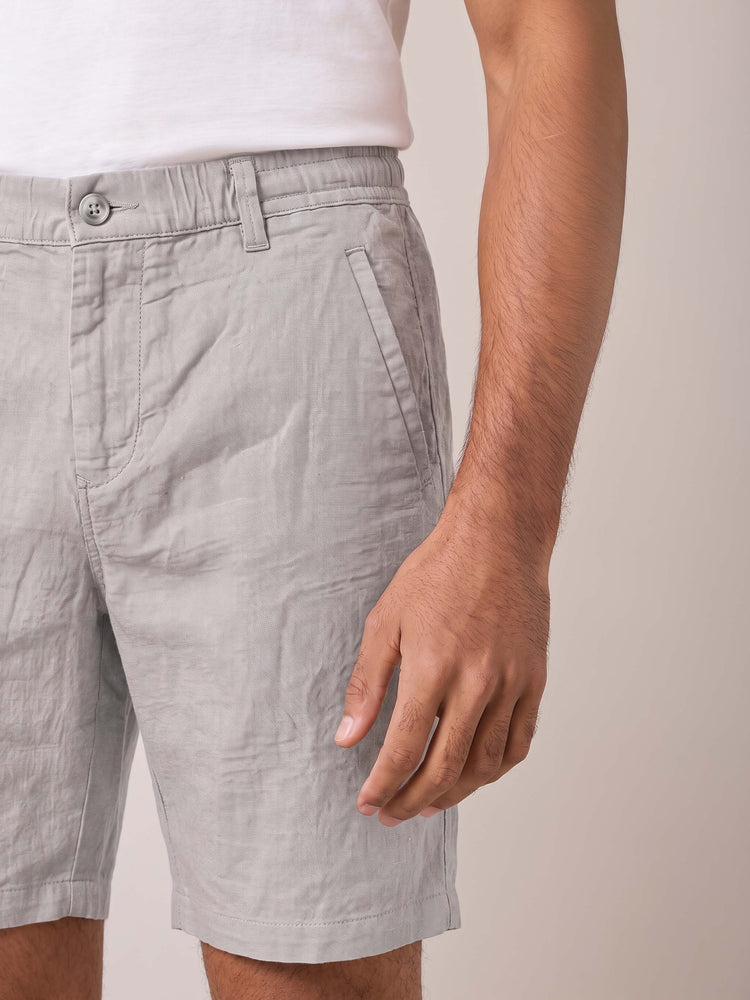Grey Cotton Shorts