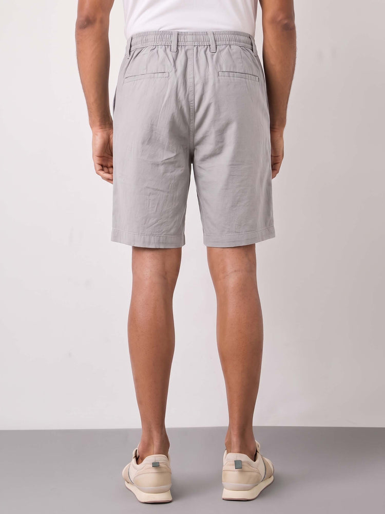 Grey Cotton Shorts