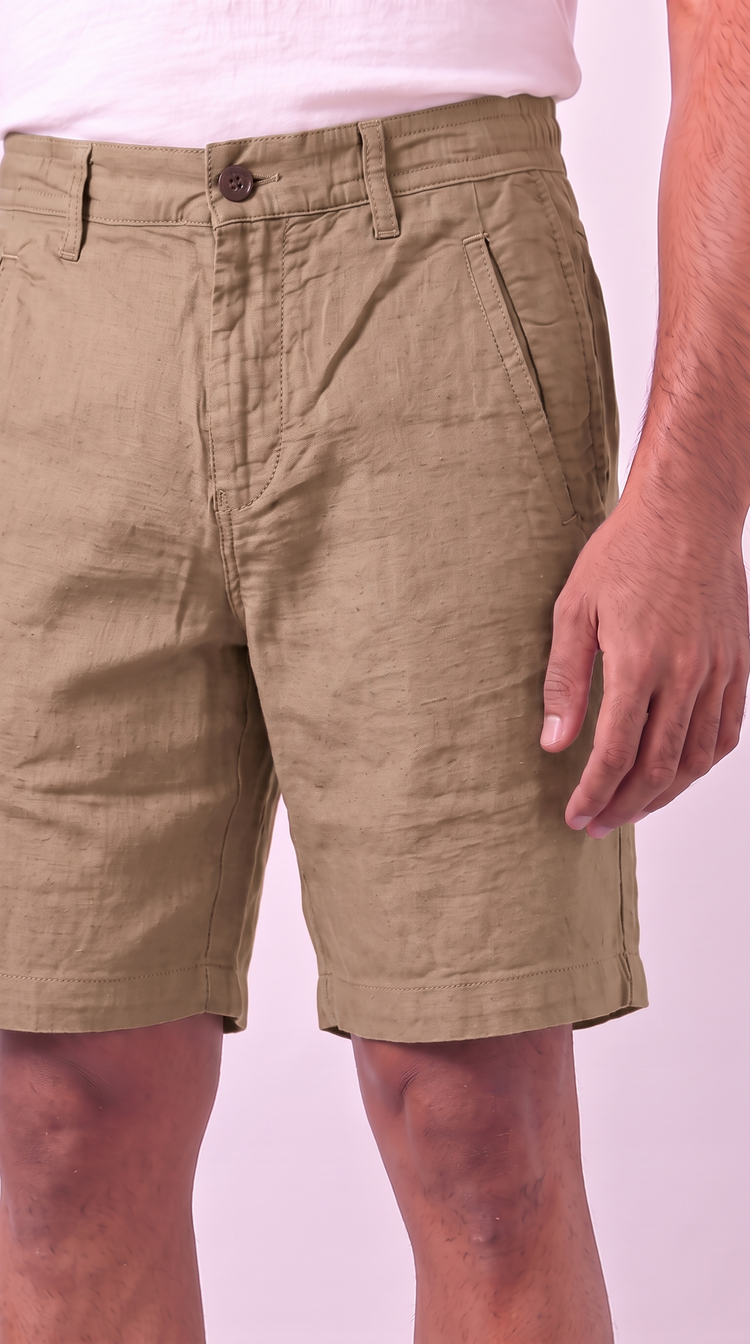 Khakhi Cotton Shorts