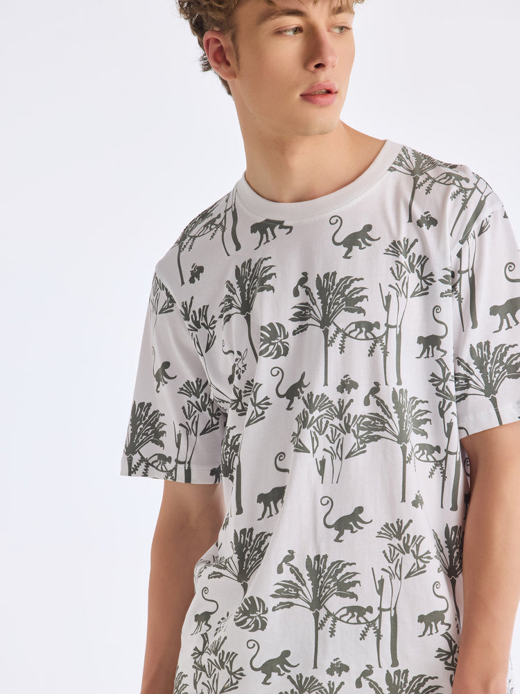 White Printed Pure Cotton Co-Ords