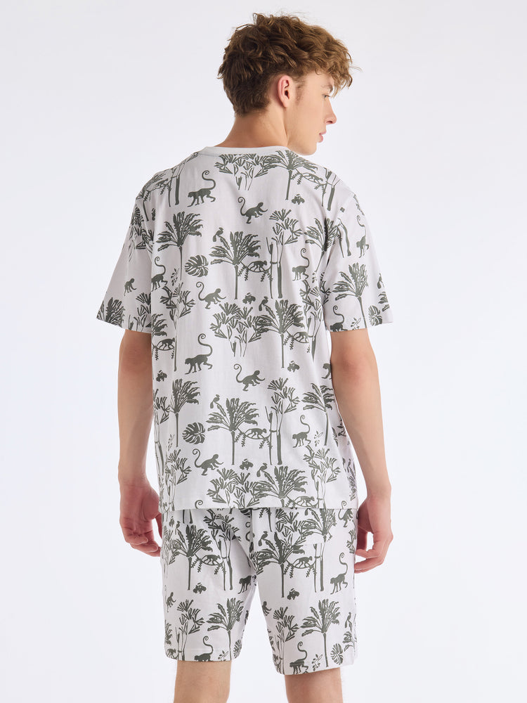 White Printed Pure Cotton Co-Ords