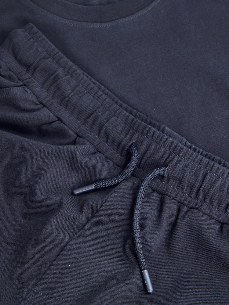 Navy  Pure Cotton Plain Knits Co-Ords