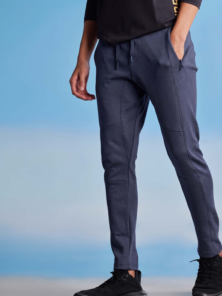 Navy Plain Track Pant