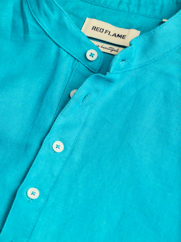 Blue Linen Kurta