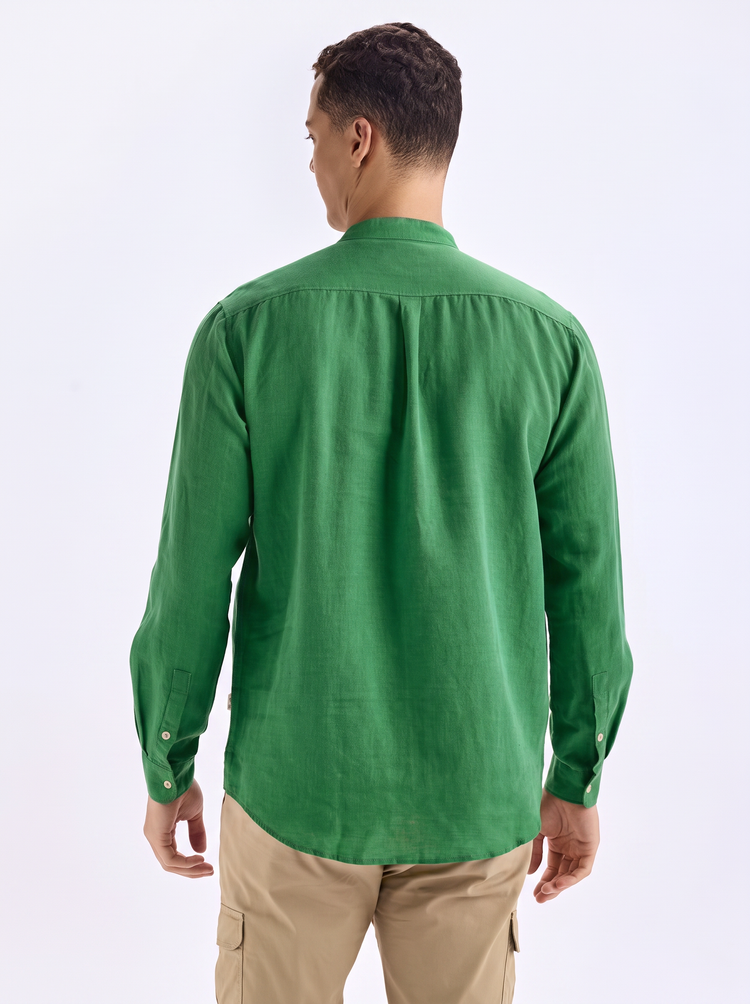 Green Linen Kurta