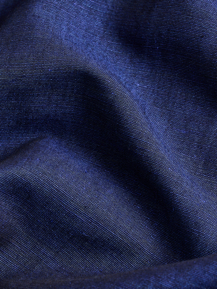 Navy Linen Kurta