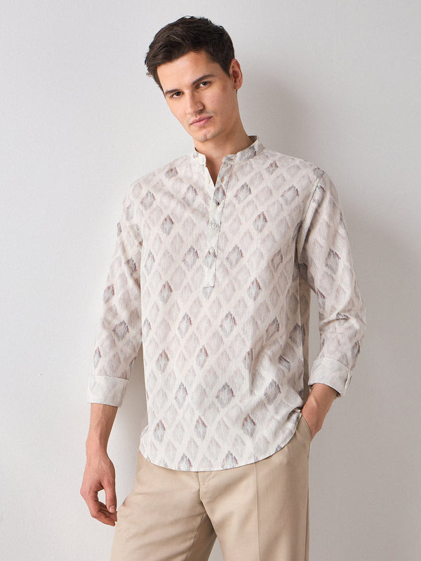 Abstract Print Kurta