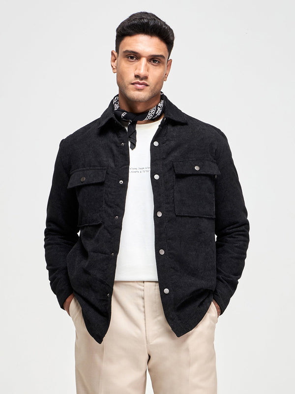 Corduroy Padded Over Shirt