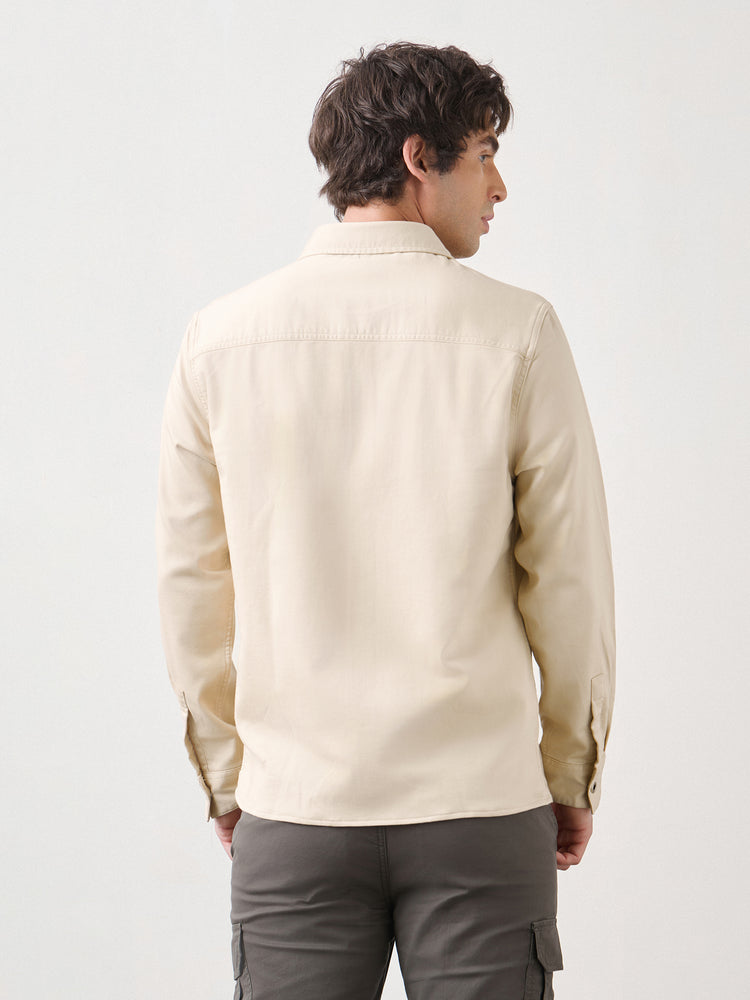 Double Pocket Cotton Stretch Overshirt