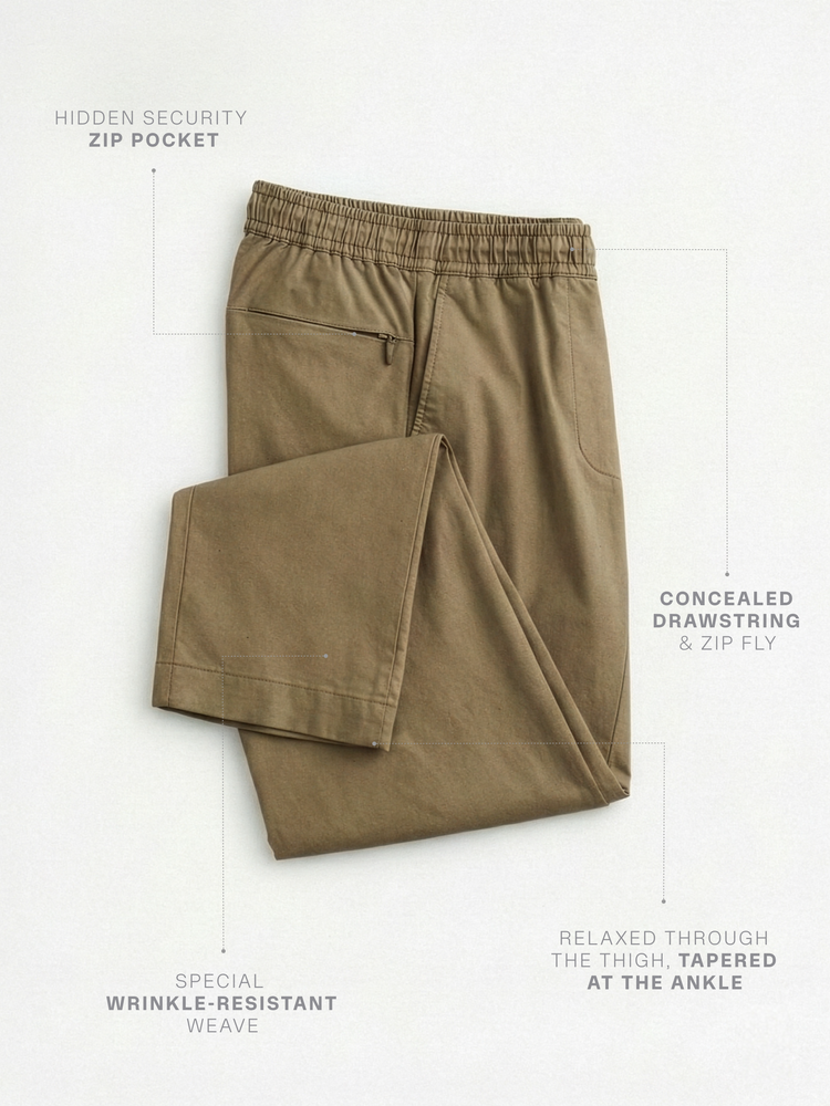 Relaxed Fit Travel Trouser
