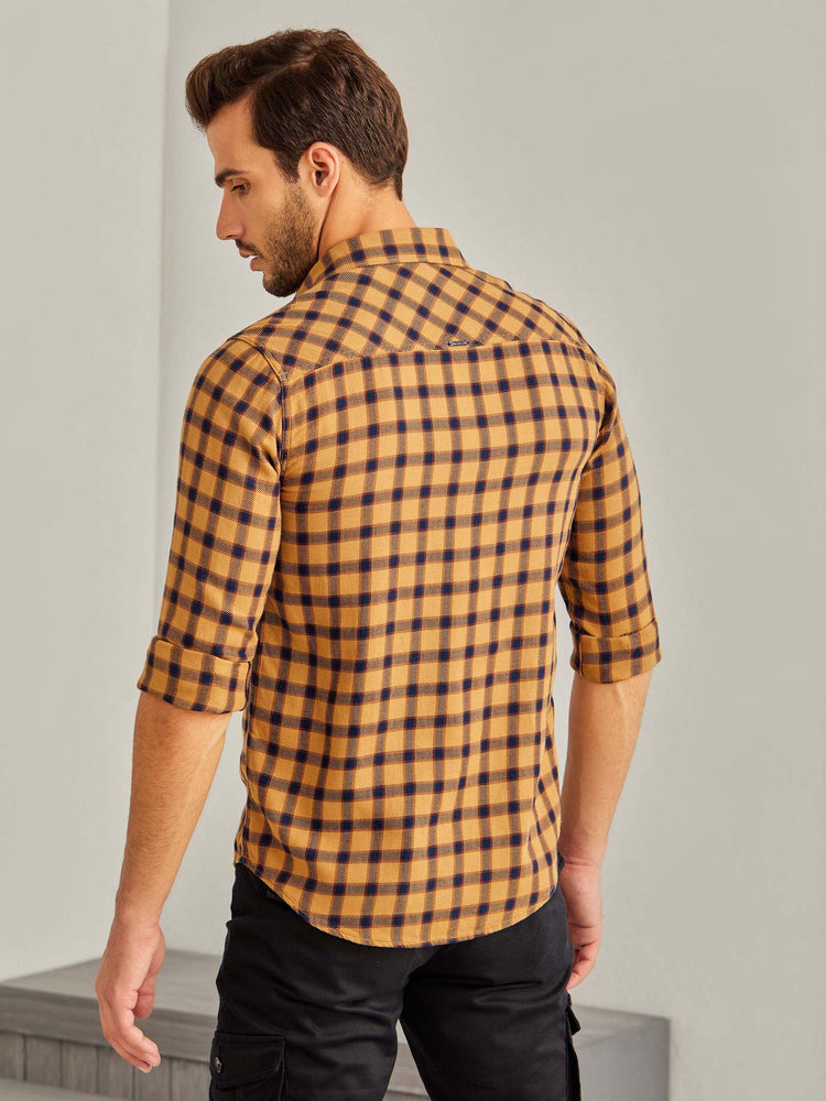 Khaki  Check Shirt