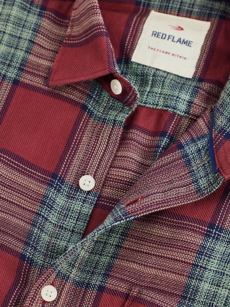Maroon  Checked  Shirt