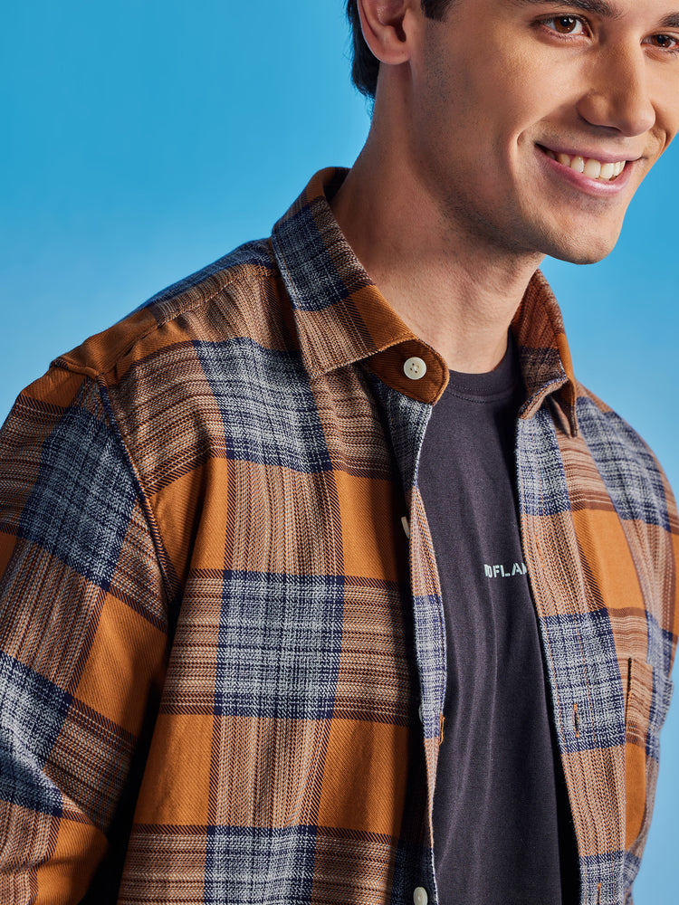 Multi Checked  Shirt