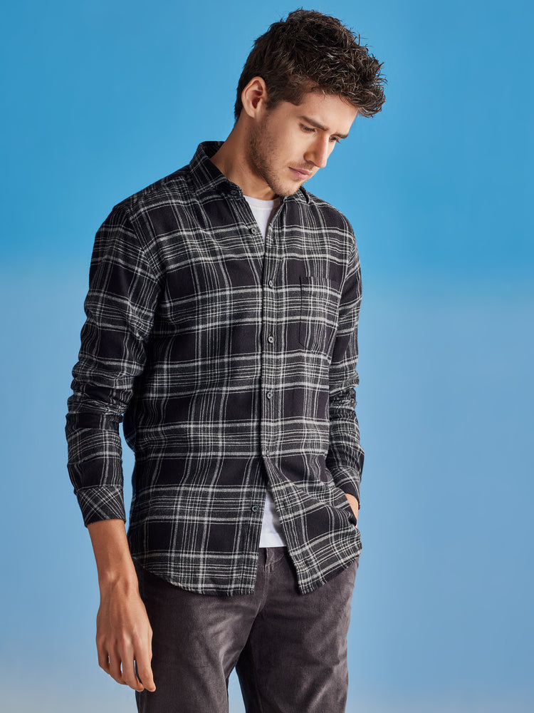 Black  Checked  Shirt
