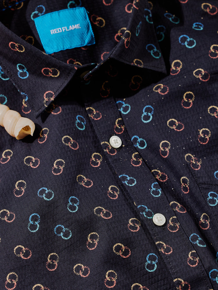 Black  Printed  Shirt
