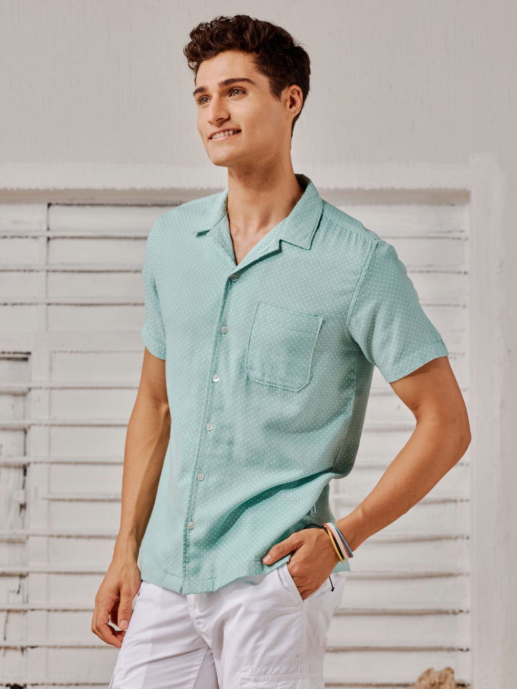 Green  Printed  Shirt