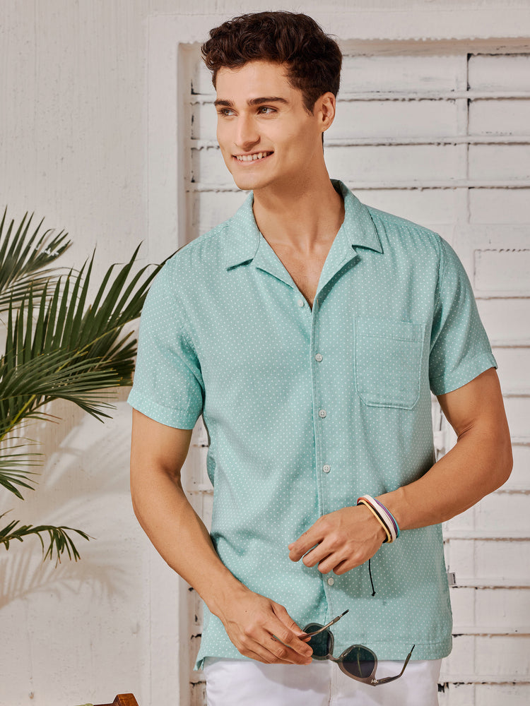 Green  Printed  Shirt