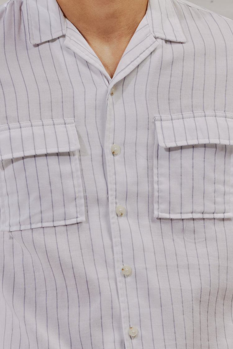 White  Striped  Shirt