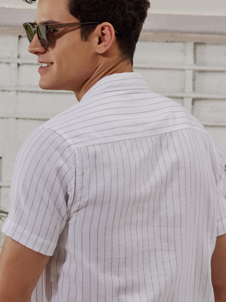 White  Striped  Shirt