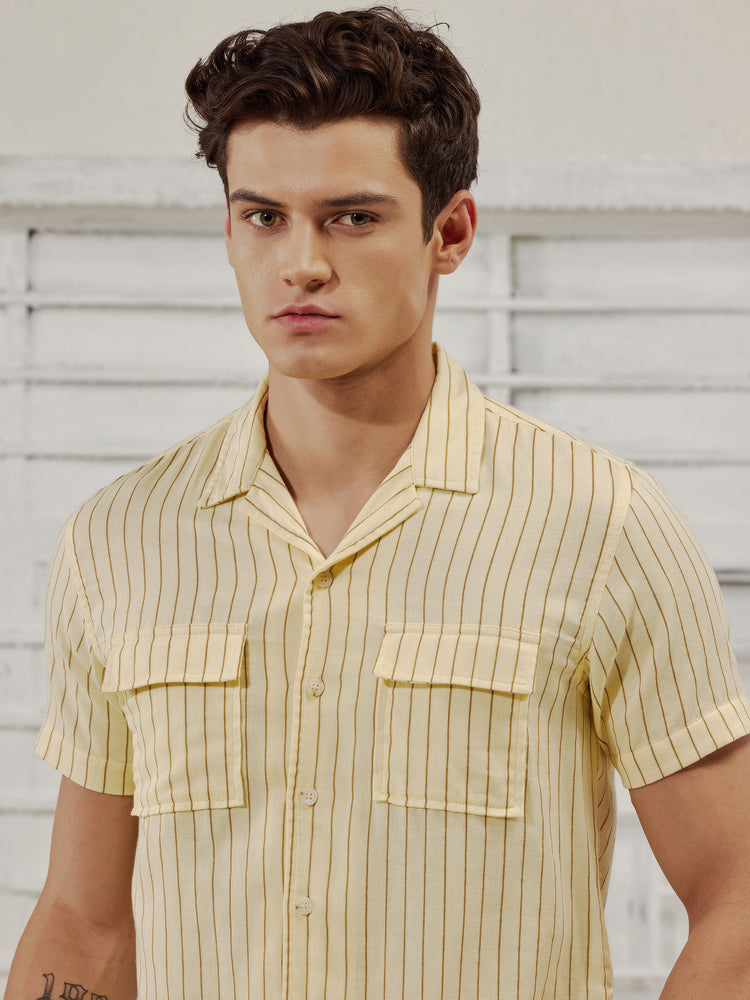 Yellow  Striped  Shirt