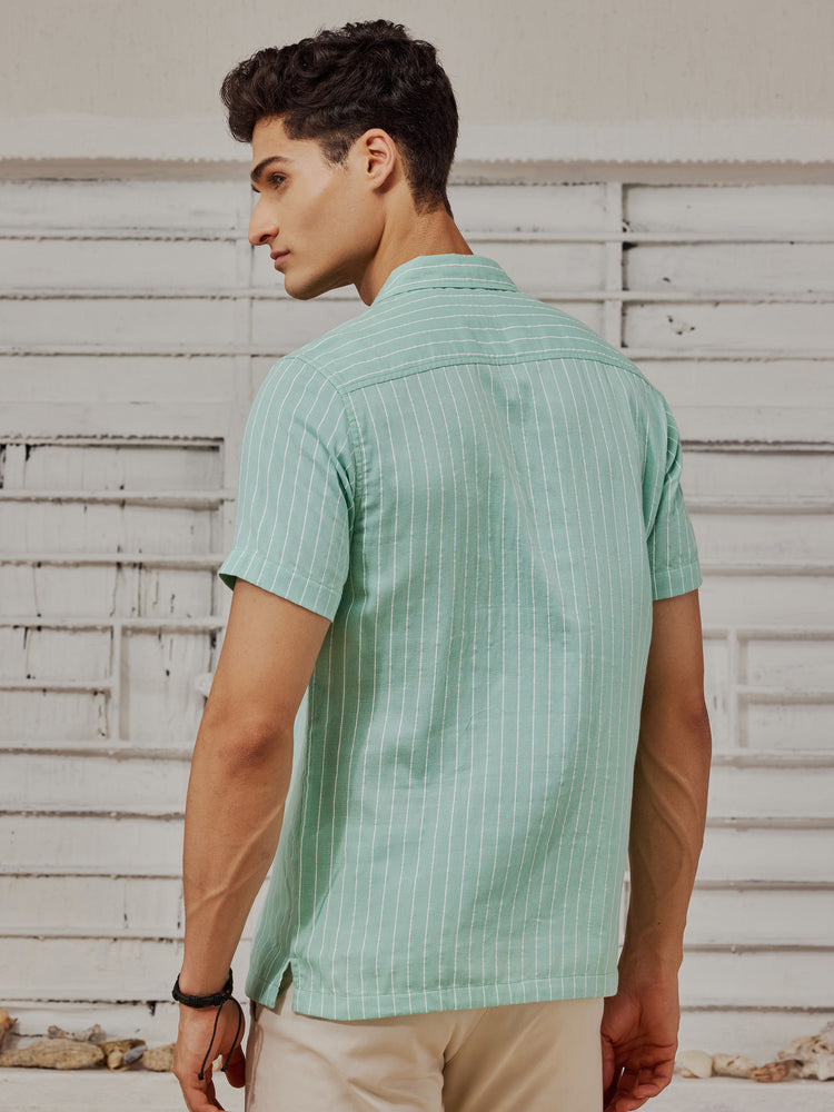 Green  Striped  Shirt