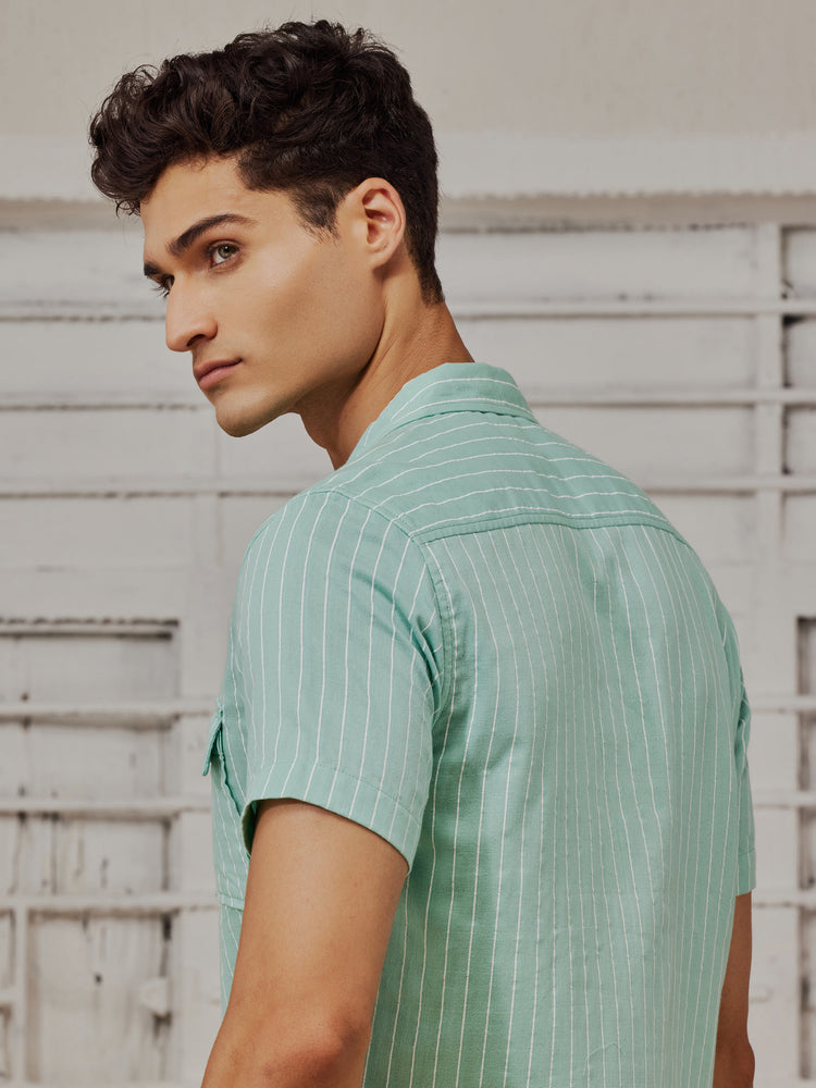 Green  Striped  Shirt