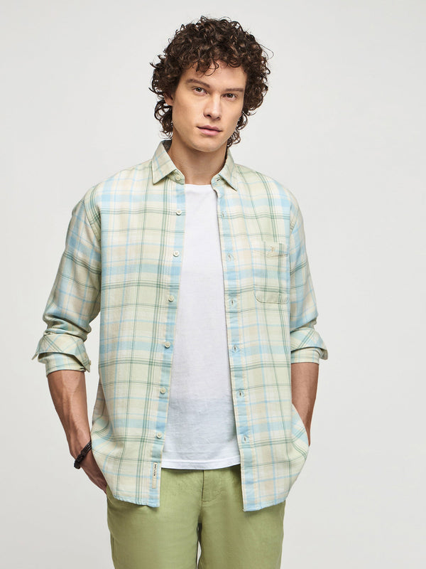 Checked Textured Shirt