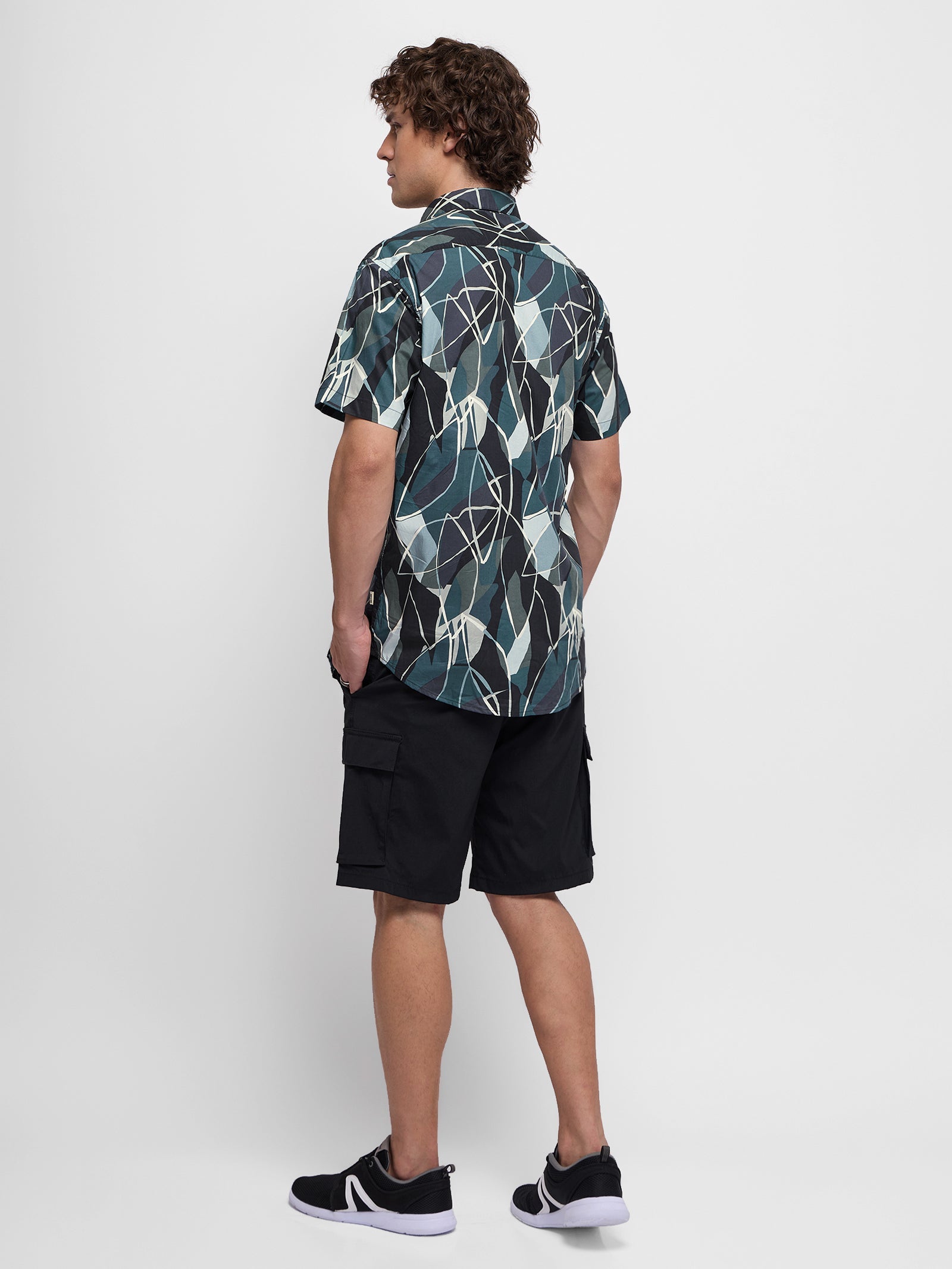 Abstract Print Short Sleeve Shirt