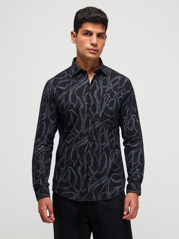 Abstract Print Shirt