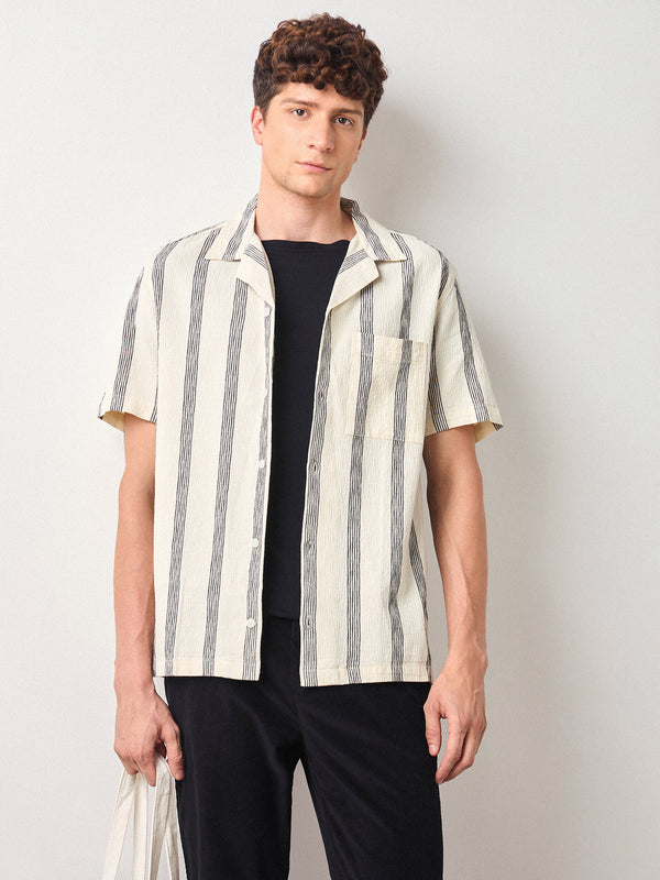 Relaxed Fit Striped Shirt