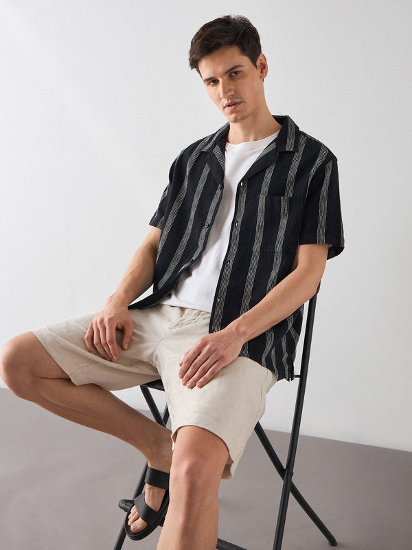 Relaxed Fit Striped Shirt