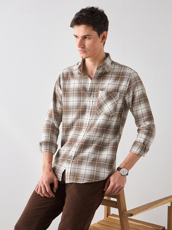 Checked Textured Shirt