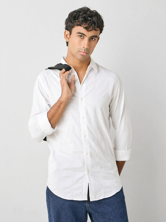 Seersucker Cotton Shirt