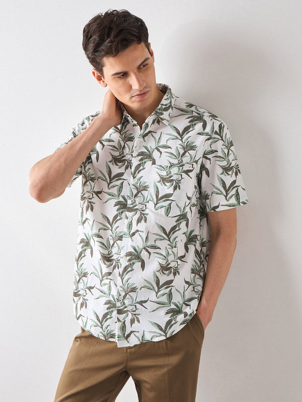 Relaxed Fit Floral Print Shirt