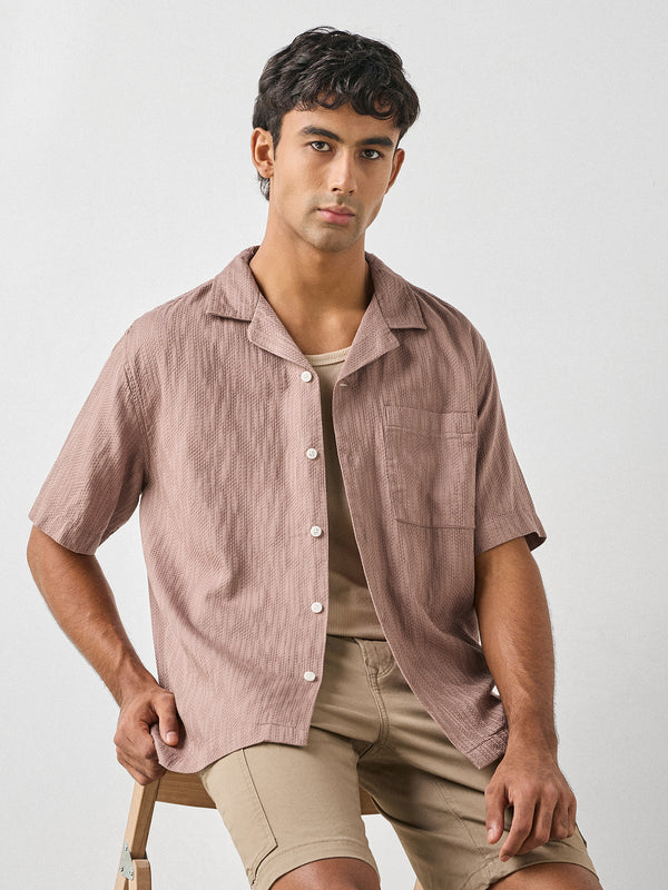 Boxy Fit Jacquard Shirt