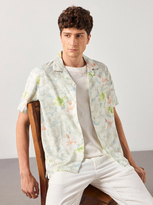 Relaxed Fit Floral Print Shirt