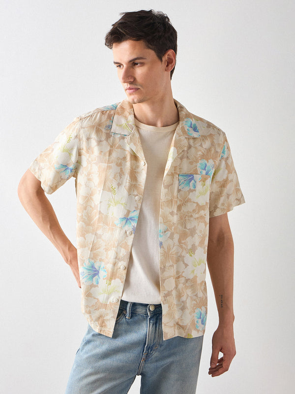 Relaxed Fit Floral Print Shirt