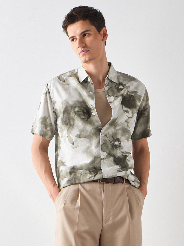 Relaxed Fit Floral Print Shirt