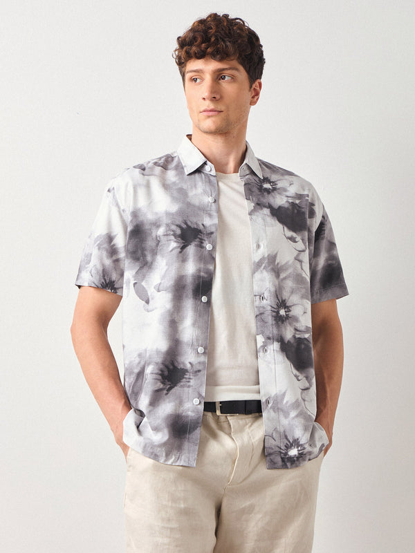 Relaxed Fit Floral Print Shirt