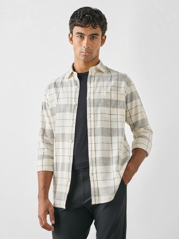 Linen Checked Shirt
