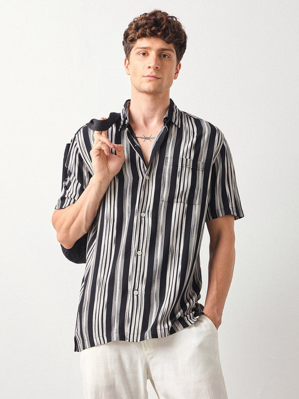 Relaxed Fit Striped Shirt