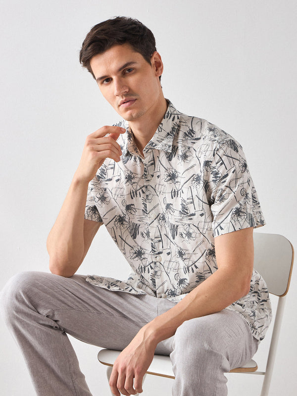 Relaxed Fit Floral Print Shirt