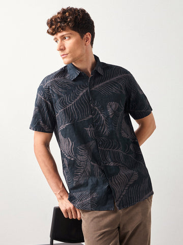 Relaxed Fit Paisley Print Shirt