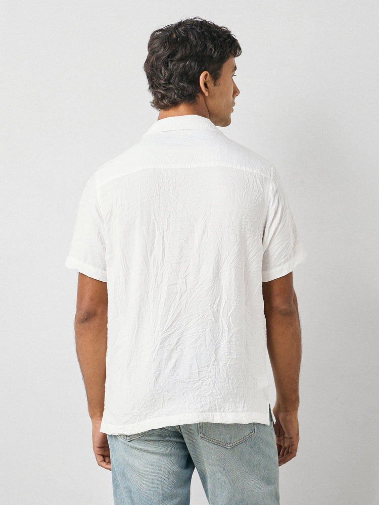 Relaxed Fit Crinkled Shirt