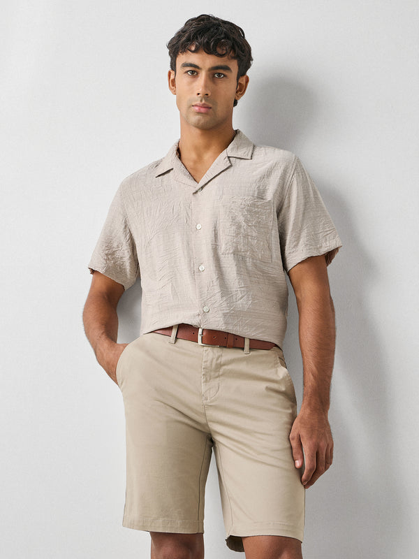 Relaxed Fit Crinkled Shirt