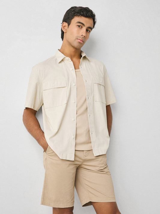 Boxy Fit Poplin Shirt