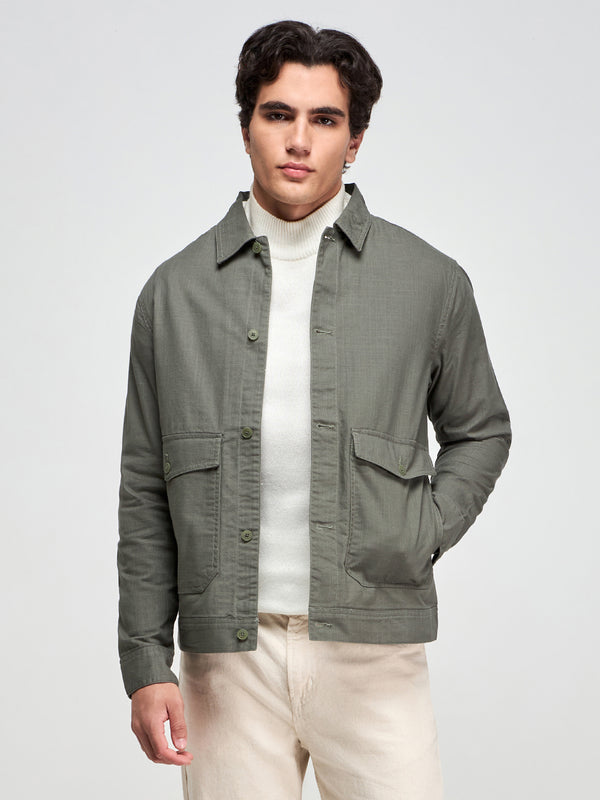 Slub Cotton Shacket